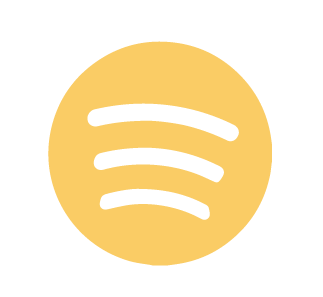 Botão que faz referência ao Spotify. Ao clicar nele, abre-se o canal do Dazumana na plataforma de streaming.